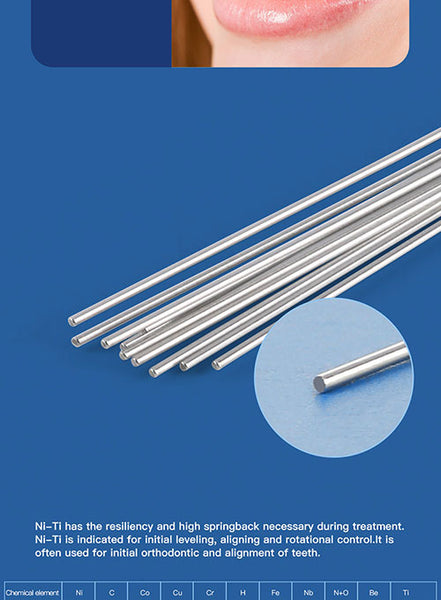 AZDENT Archwire NiTi Super Elastic Ovoid Form Round 0.012 Lower 10pcs/Pack - azdentall.com AZDENT Archwire NiTi Super Elastic Ovoid Form Round 0.012 Lower 10pcs/Pack - azdentall.com