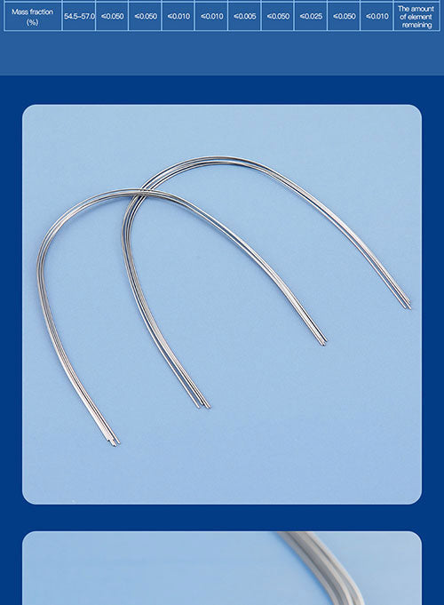  Archwire NiTi Super Elastic Ovoid Form Round 0.014 Upper 10pcs/Pack - all.com