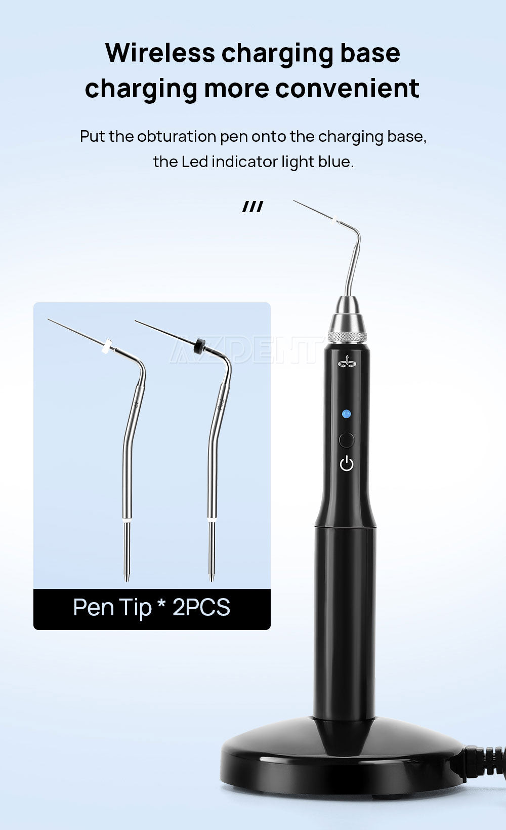 Dental Cordless Gutta Percha Obturation System Endo Heated Pen With 2 Tips Dental Cordless Gutta Percha Obturation System Endo Heated Pen With 2 Tips