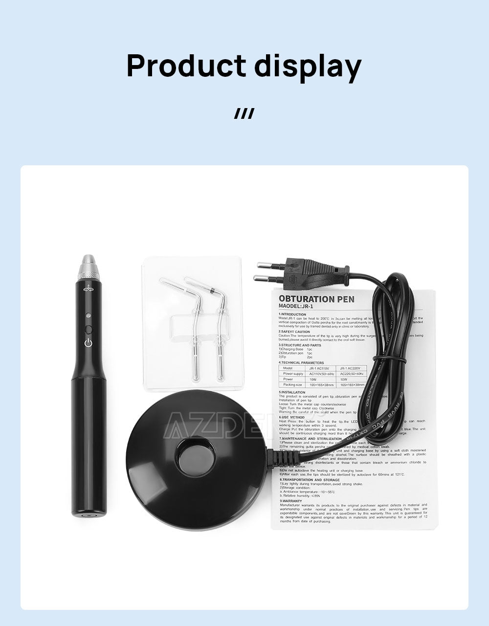 Dental Cordless Gutta Percha Obturation System Endo Heated Pen With 2 Tips Dental Cordless Gutta Percha Obturation System Endo Heated Pen With 2 Tips