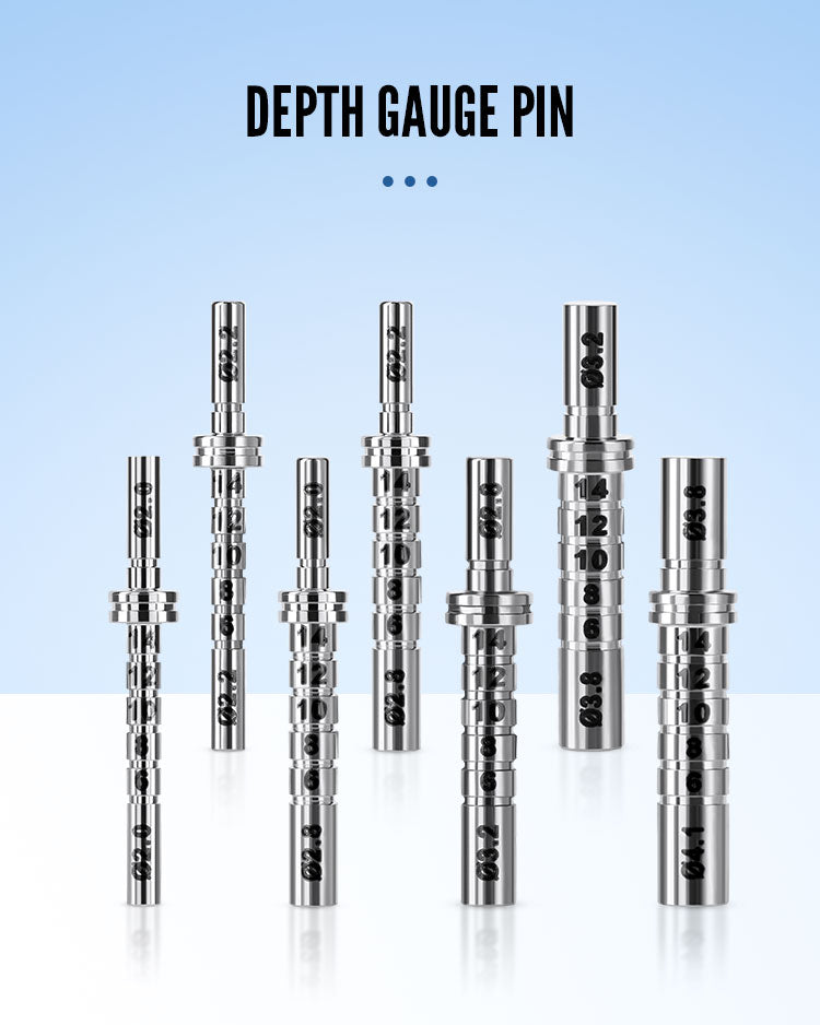 Dental Implant Depth Gauge Pin Stainless Steel Double Head 1pc/Pack - azdentall.com
