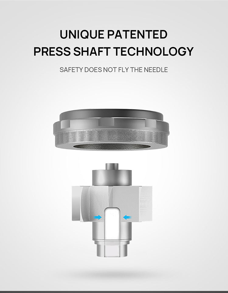 AZDENT High Speed Handpiece Torque Head Push Button E-generator LED 4 Hole Triple Water Spray - azdentall.com AZDENT High Speed Handpiece Torque Head Push Button E-generator LED 4 Hole Triple Water Spray - azdentall.com