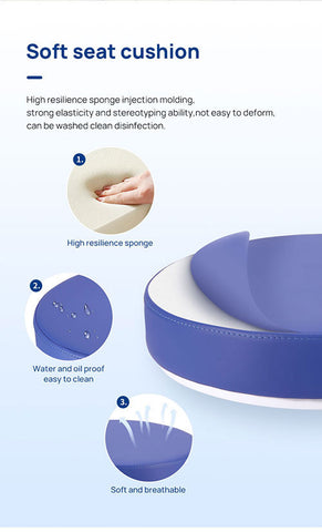 Dental Assistant Chair With 360 Degree Rotation Armrest PU Leather Height Adjustable - azdentall.com Dental Assistant Chair With 360 Degree Rotation Armrest PU Leather Height Adjustable - azdentall.com