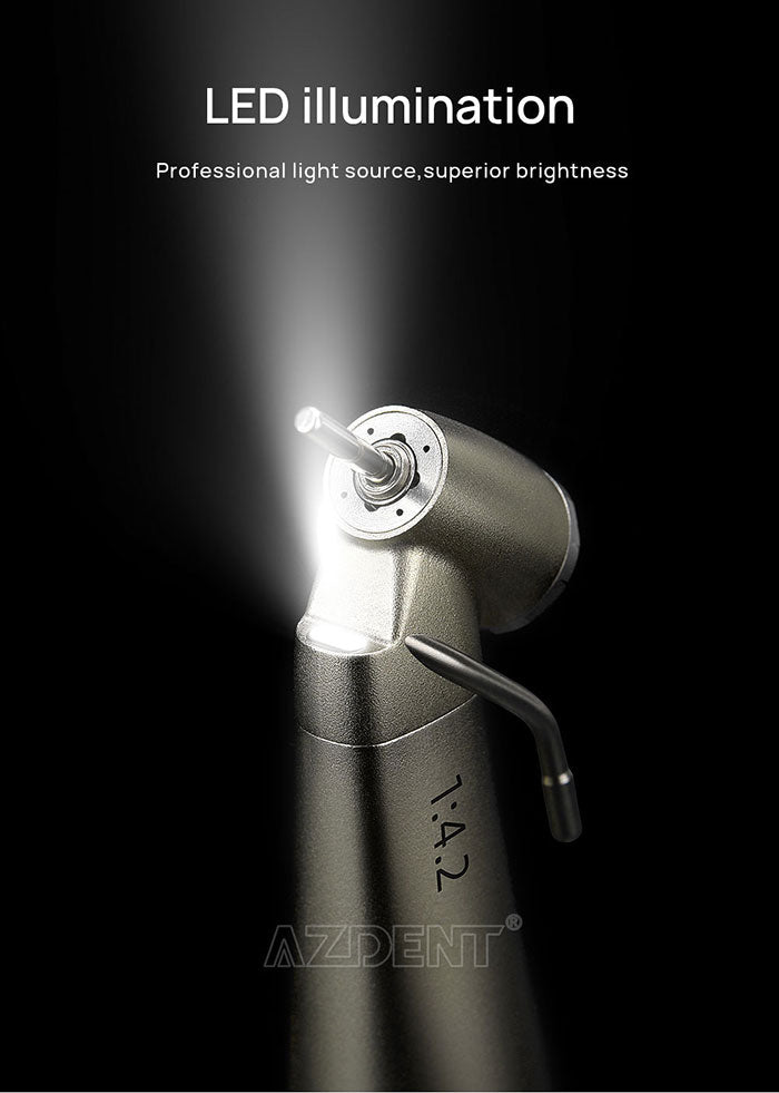 AZDENT Dental Implant Motor Surgical Brushless Color Touch Screen And 45 Degree 1:4.2 Increasing Fiber Optic Handpiece External Water-azdentall.com AZDENT Dental Implant Motor Surgical Brushless Color Touch Screen And 45 Degree 1:4.2 Increasing Fiber Optic Handpiece External Water-azdentall.com