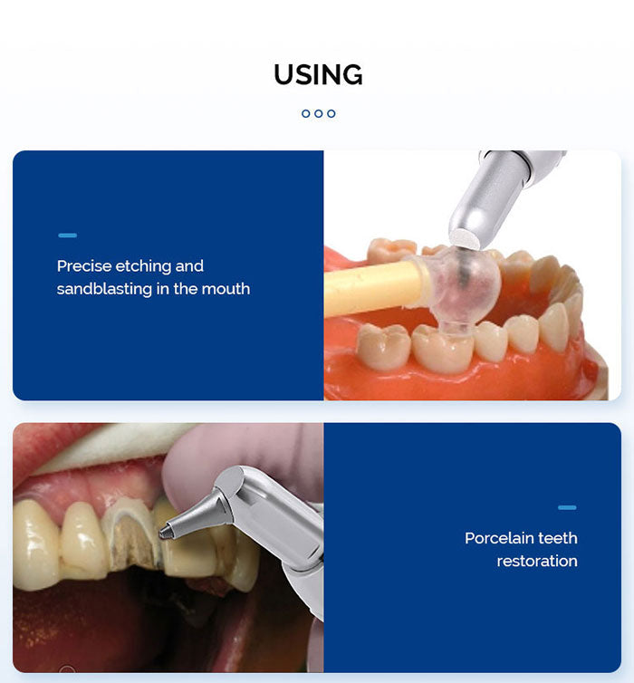 AZDENT Dental Aluminum Oxide Micro Blaster With Water Spray 360° Rotate 2/4Hole-azdentall.com