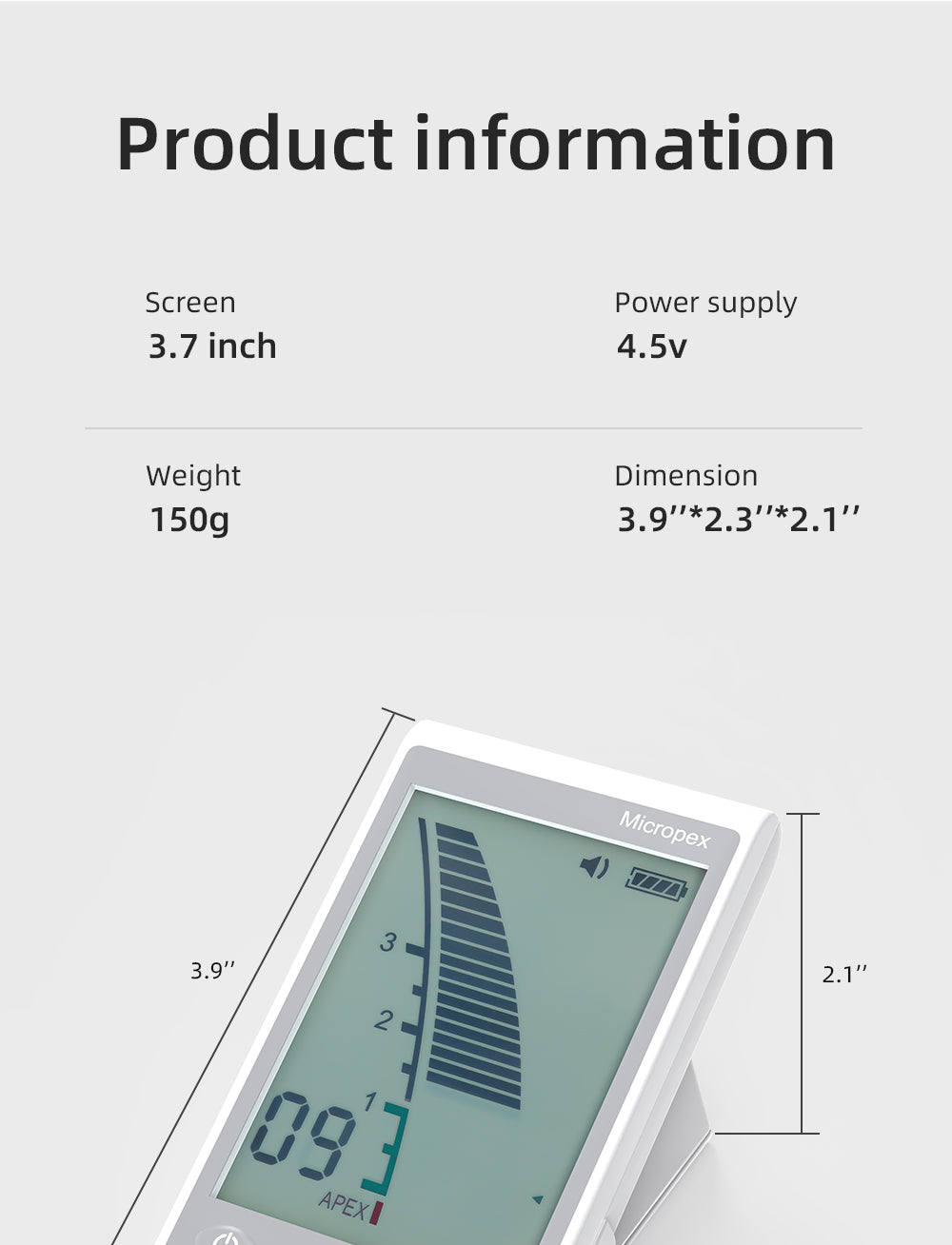 Dental Endodontic Apex Locator Root Canal Measuring Instruments