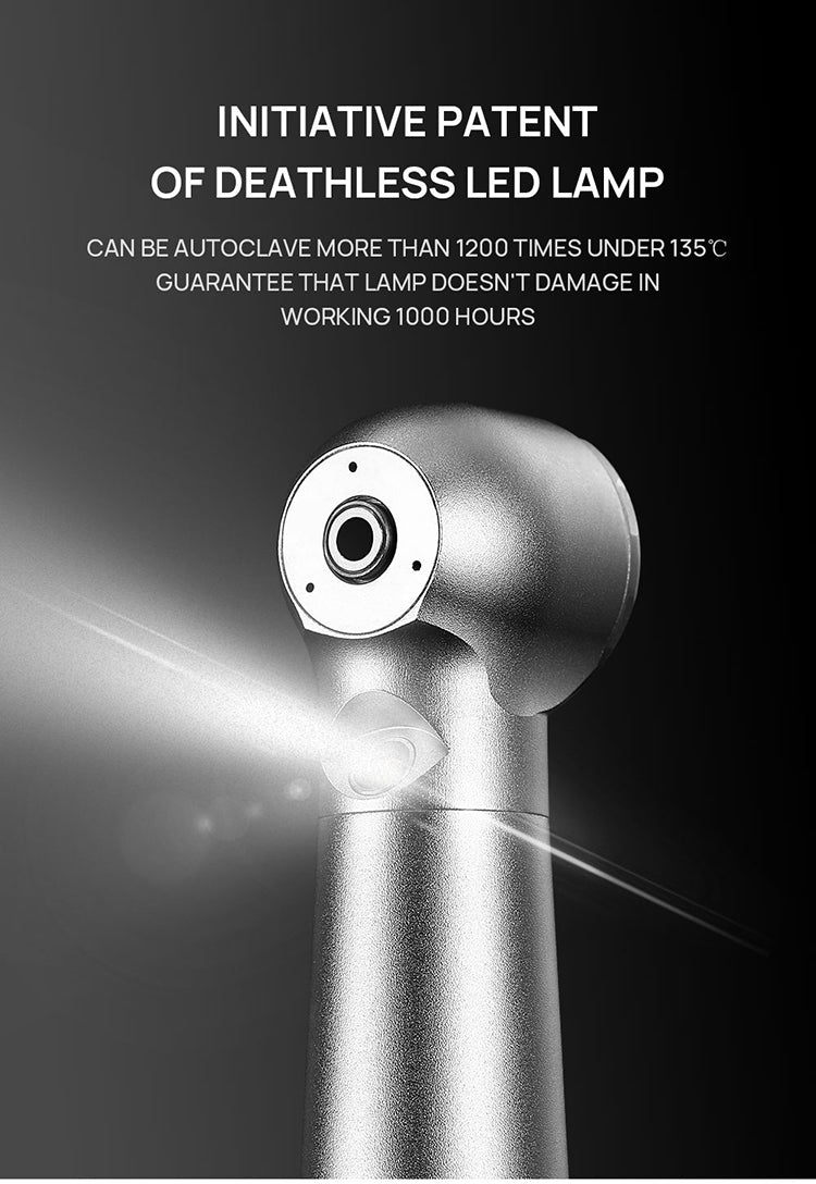 AZDENT High Speed Handpiece Torque Head Push Button E-generator LED 4 Hole Triple Water Spray - azdentall.com AZDENT High Speed Handpiece Torque Head Push Button E-generator LED 4 Hole Triple Water Spray - azdentall.com