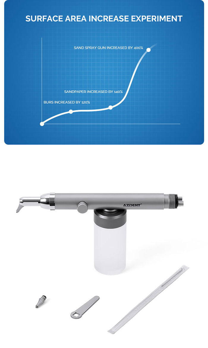 AZDENT Dental Aluminum Oxide Micro Blaster With Water Spray 360° Rotate 2/4Hole-azdentall.com