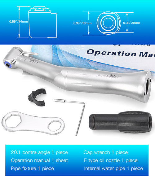 Dental Implant Reduction 20:1 Low Speed Contra Angle Handpiece Push Button - azdentall.com Dental Implant Reduction 20:1 Low Speed Contra Angle Handpiece Push Button - azdentall.com