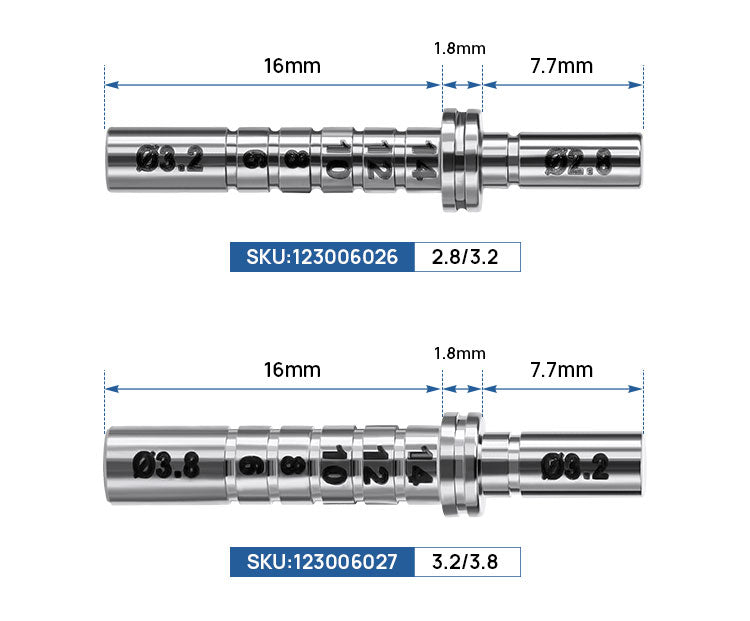 Dental Implant Depth Gauge Pin Stainless Steel Double Head 1pc/Pack - azdentall.com