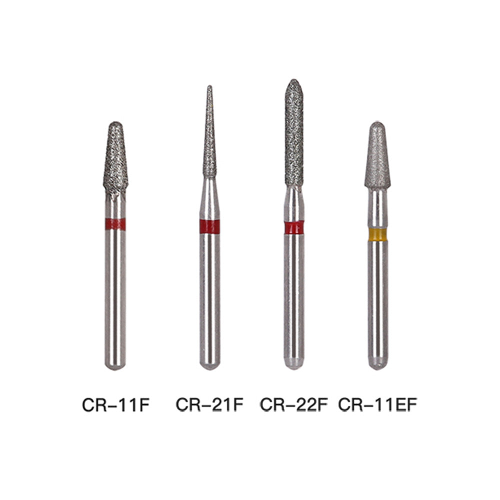 AZDENT Diamond Bur FG CR Series Full Size Round End Cone 5pcs/Pack AZDENT Diamond Bur FG CR Series Full Size Round End Cone 5pcs/Pack