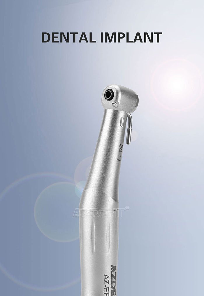 AZDENT 20:1 Implant Contra Angle Handpiece External Spray Push Button AZDENT 20:1 Implant Contra Angle Handpiece External Spray Push Button