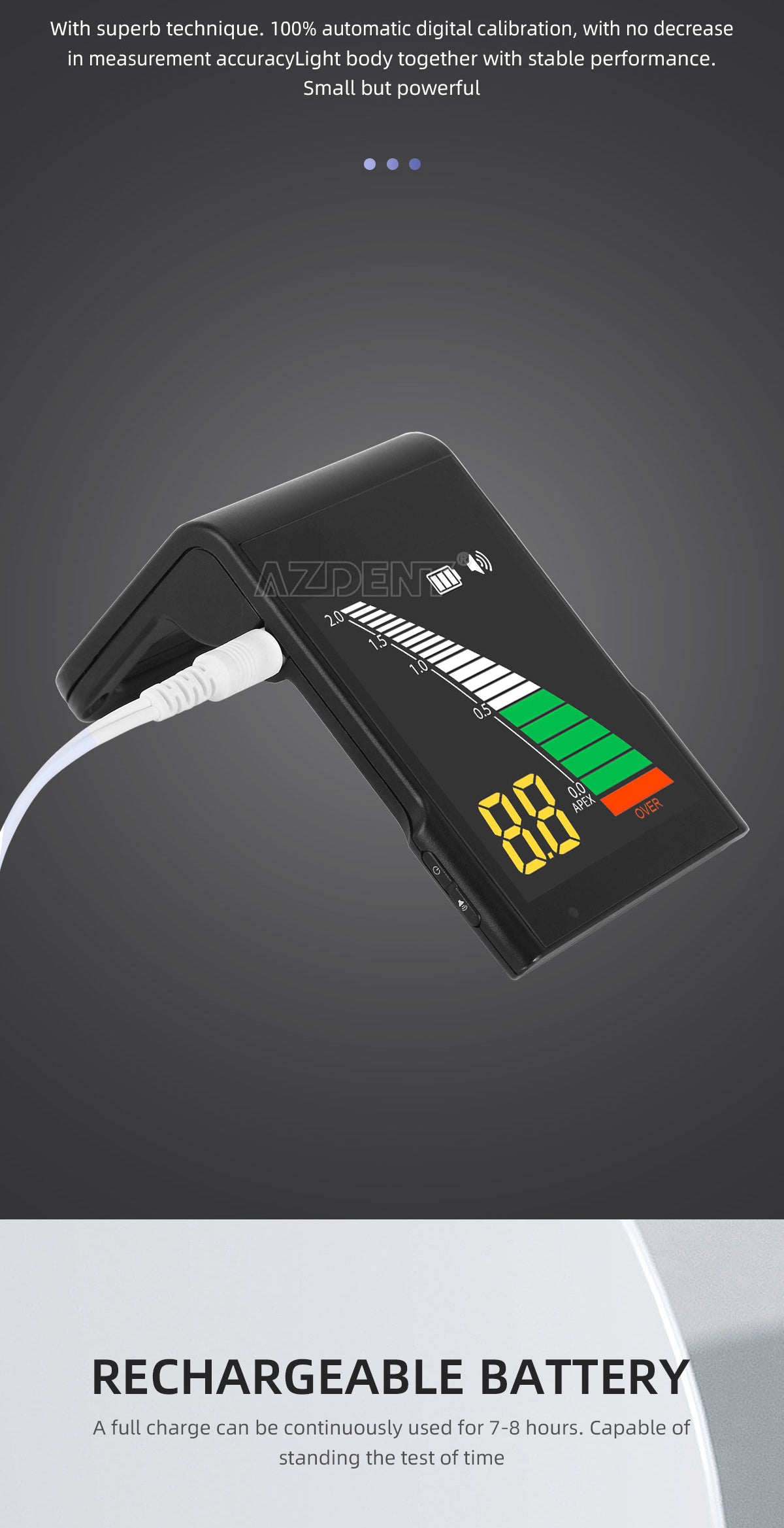 Apex-X Dental Apex Locator Endodontic Root Cancal 3.2' LCD Screen Apex-X Dental Apex Locator Endodontic Root Cancal 3.2' LCD Screen