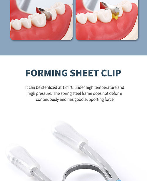 Dental Sectional Contoured Metal Matrices Matrix Refill G2 30pcs Bands And 1 Clip - all.com