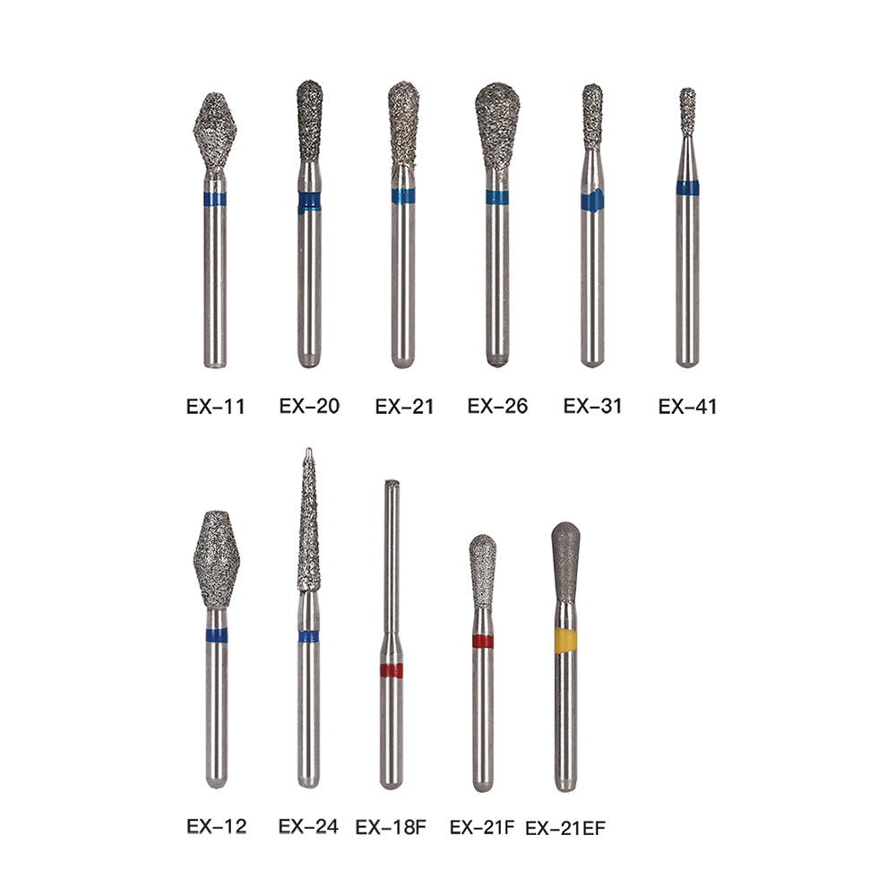 AZDENT Diamond Bur FG EX Series Full Size Barrel 5pcs/Pack AZDENT Diamond Bur FG EX Series Full Size Barrel 5pcs/Pack