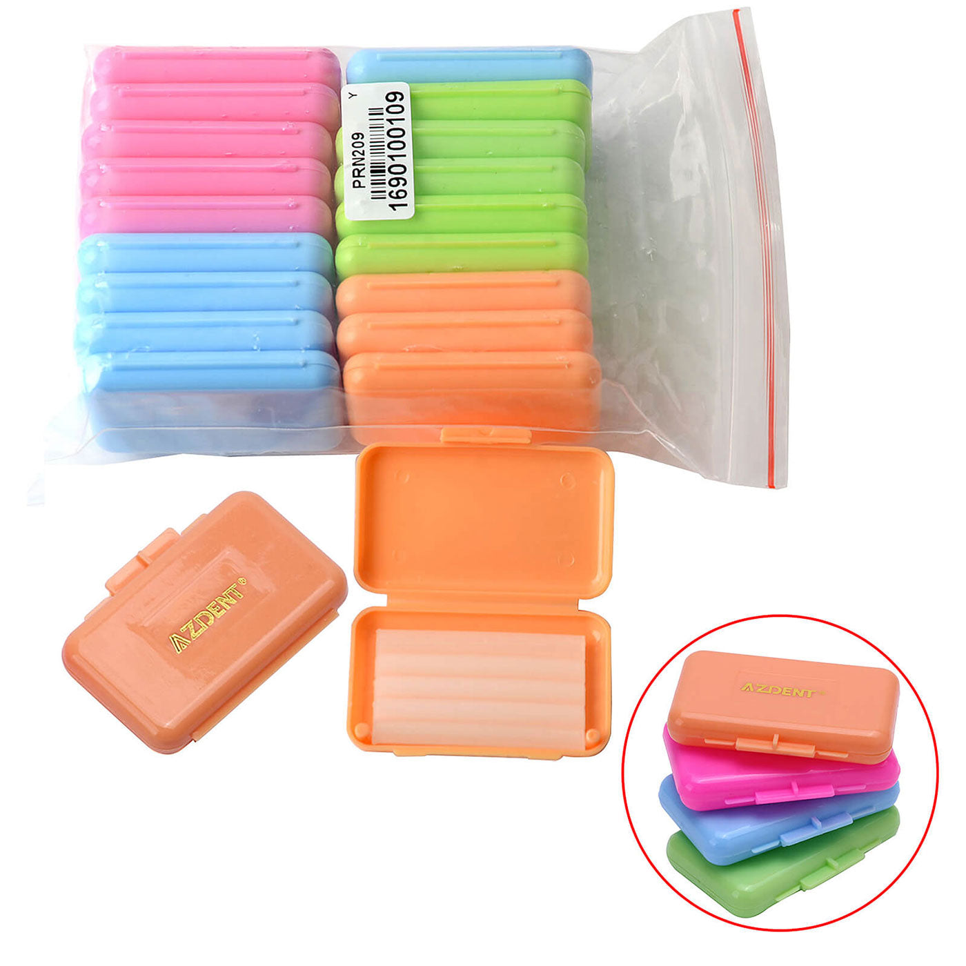 20 Boxes AZDENT Orthodontic Wax Scented Assorted 5 Strips/Box. White Wax Strips 20 Boxes AZDENT Orthodontic Wax Scented Assorted 5 Strips/Box. White Wax Strips