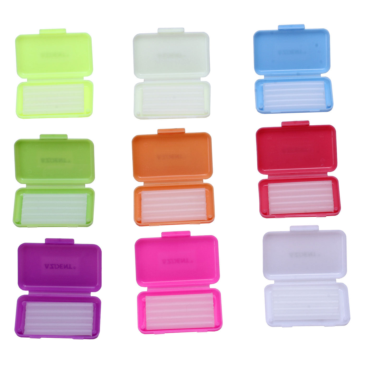 9 Boxes  Orthodontic Wax Scented Assorted 5 Strips/Box. White Wax Strips
