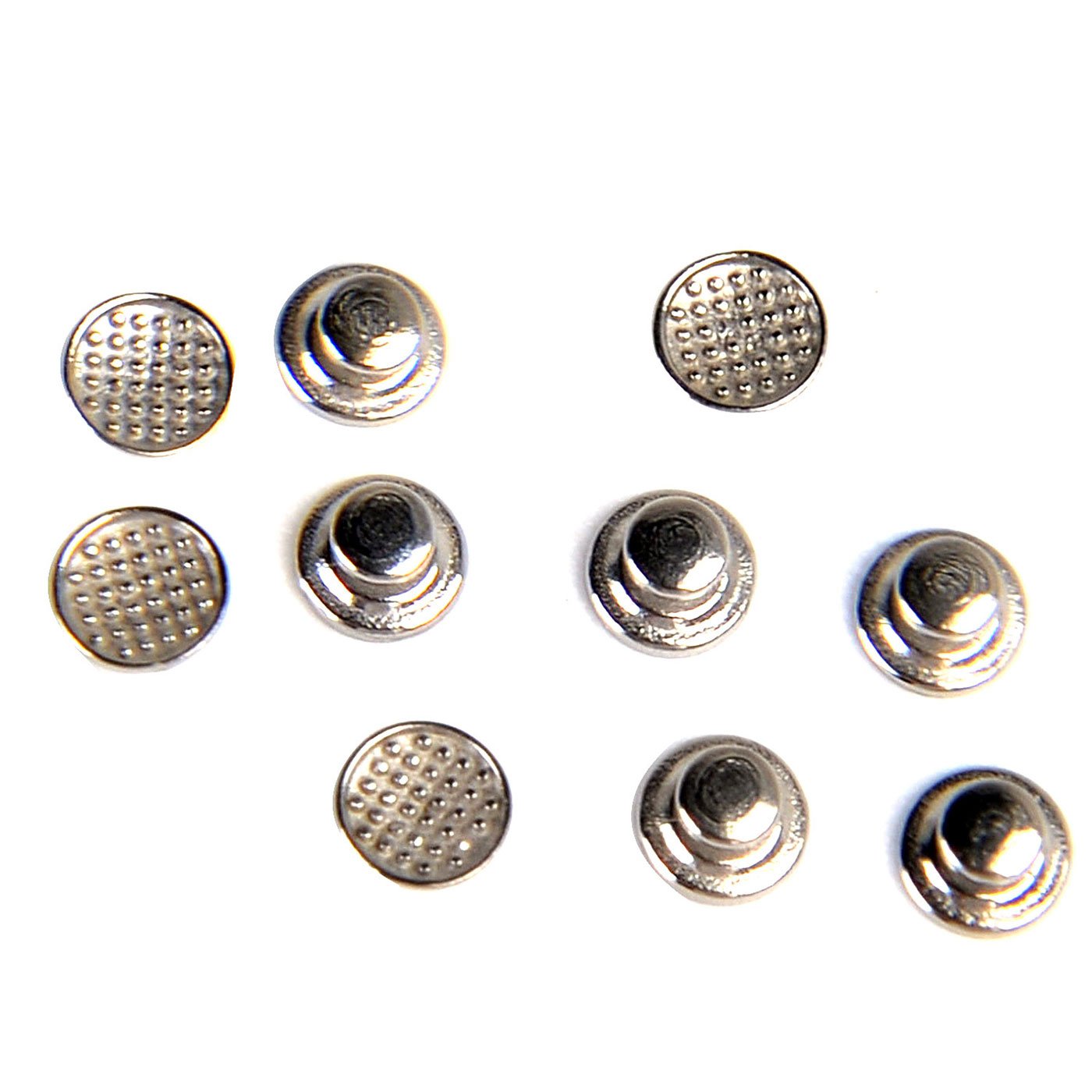 AZDENT Dental Lingual Button Bondable Stainless Steel Round Base 10/Bag