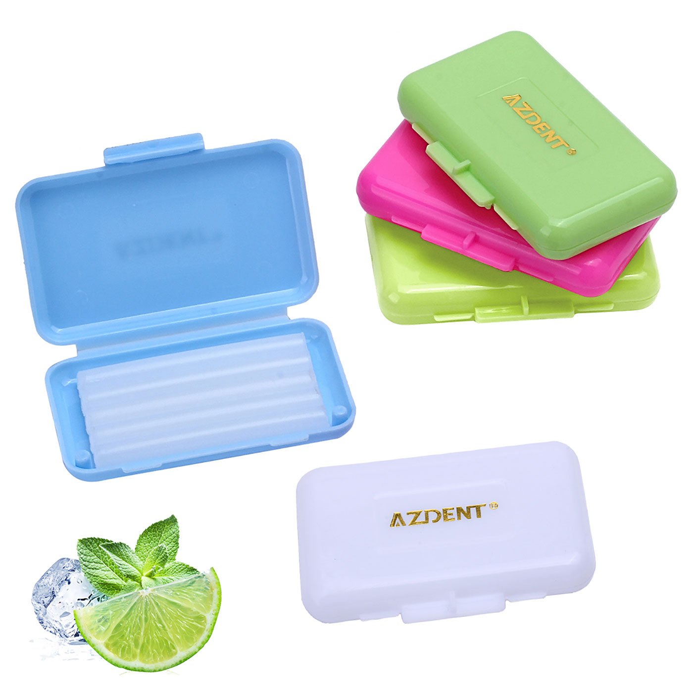 5 Boxes  Orthodontic Wax Scented Assorted 5 Strips/Box. White Wax Strips
