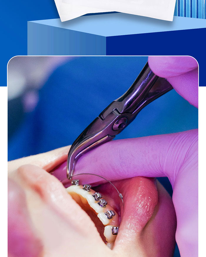 AZDENT Dental Copper Cu-NiTi Arch Wire Rectangular 35˚ Super Elastic With Stops Preformed Full Sizes 1pcs/Pack