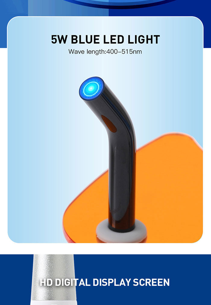 Dental LED Curing Light Wireless 3S Curing 360° Rotating Lamp Cap 3 Models 1400 mW/cm2-azdentall.com Dental LED Curing Light Wireless 3S Curing 360° Rotating Lamp Cap 3 Models 1400 mW/cm2-azdentall.com