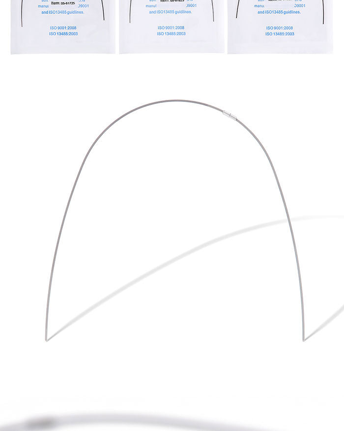 AZDENT Dental Copper Cu-NiTi Arch Wire Rectangular 35˚ Super Elastic With Stops Preformed Full Sizes 1pcs/Pack
