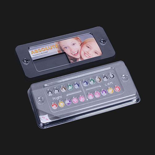 Dental Ceramic Bracket Monocrystalline Sapphire Roth 0.022 Hooks on 3 20pcs/Box - azdentall.com