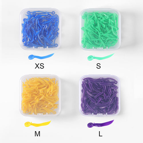 Dental Disposable Wedges With Hole Plastic Tooth Gap Wedge 4 Sizes 100pcs/Box - all.com