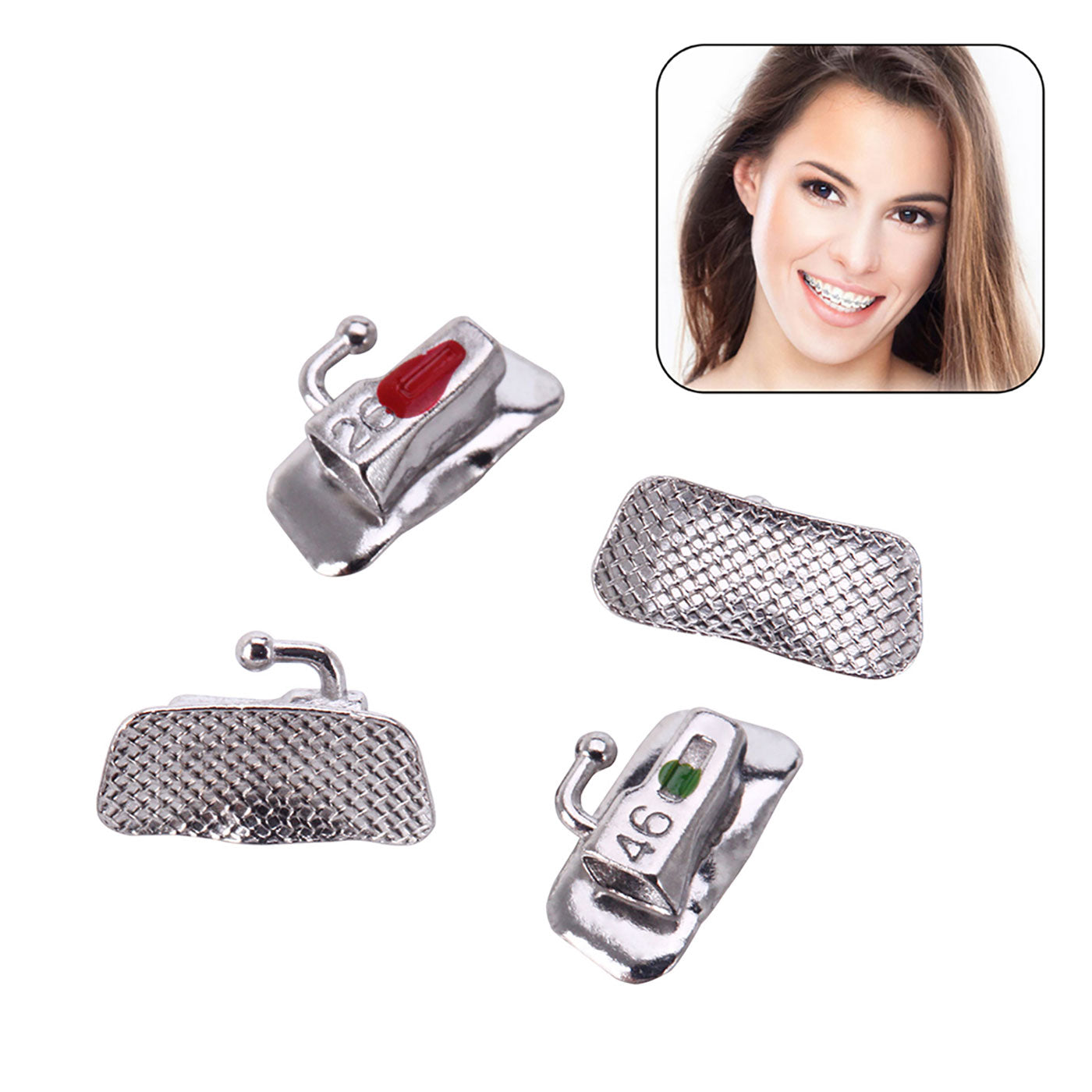 AZDENT Dental Orthodontic Buccal Tube 1st Molar Bondable Non-Convertible Roth 0.018 Laser Mark 4pcs/Bag - azdentall.com AZDENT Dental Orthodontic Buccal Tube 1st Molar Bondable Non-Convertible Roth 0.018 Laser Mark 4pcs/Bag - azdentall.com