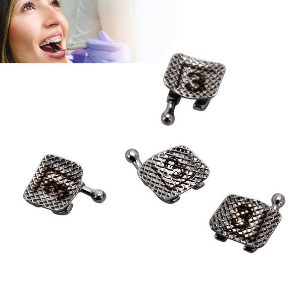 AZDENT Dental Orthodontic Metal Brackets Braces Mini Roth 0.022 Hooks on 345 Mesh Base 50Sets/Box (1000pcs) - azdentall.com