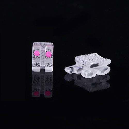 Dental Ceramic Bracket Monocrystalline Sapphire Roth 0.022 Hooks on 3 20pcs/Box - azdentall.com