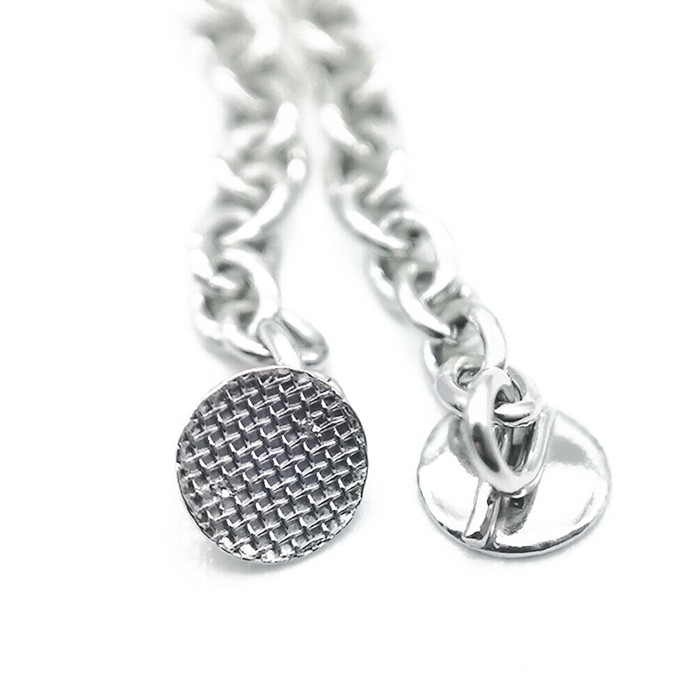 AZDENT Dental Traction Button Chain Silver Round 2pcs/Bag - azdentall.com AZDENT Dental Traction Button Chain Silver Round 2pcs/Bag - azdentall.com