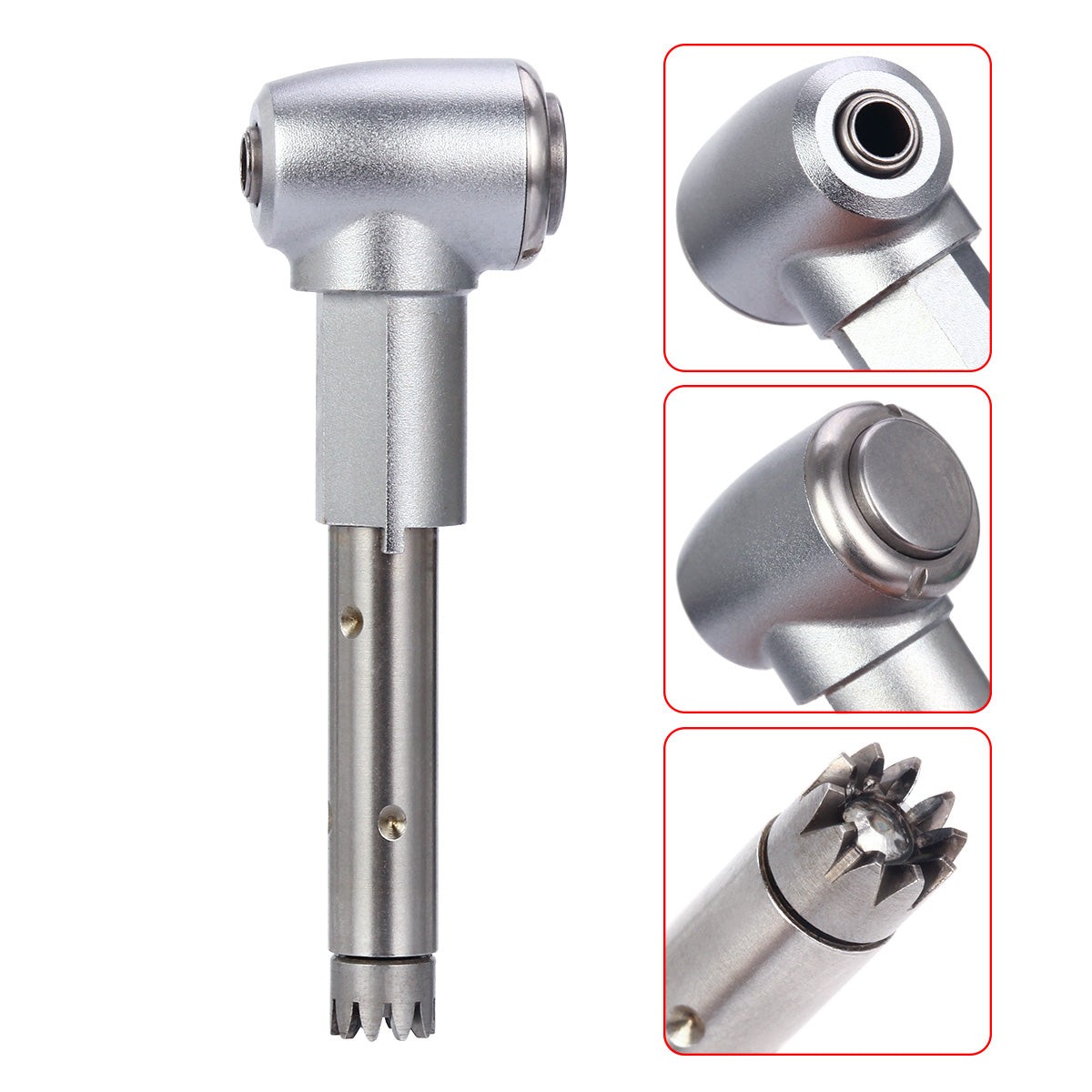 Dental Contra Angle Intra Head 1:1 Push Button Inner Spray Low Speed Handpiece