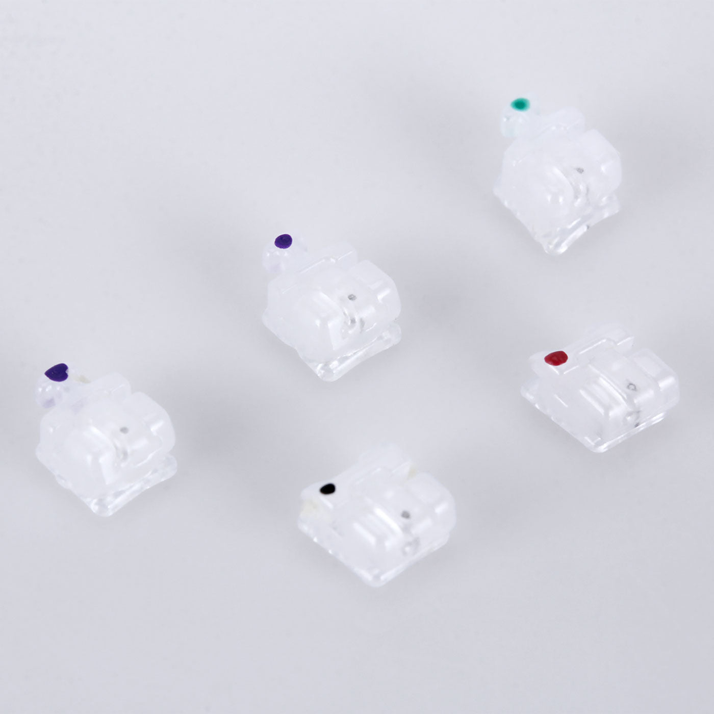 AZDENT Dental Orthodontic Self-ligating Ceramic Brackets Braces Roth 0.022 Hooks on 345 Third Generation 20pcs/Box - azdentall.com AZDENT Dental Orthodontic Self-ligating Ceramic Brackets Braces Roth 0.022 Hooks on 345 Third Generation 20pcs/Box - azdentall.com