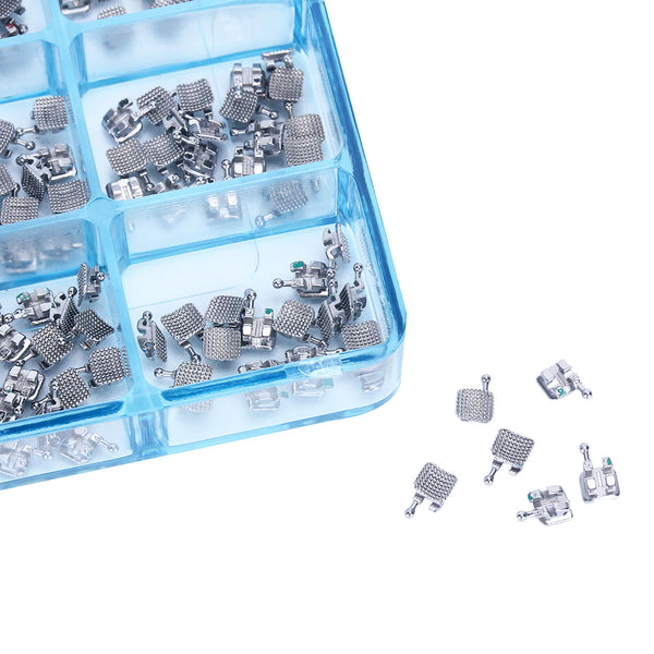 AZDENT Dental Mini Metal Brackets Monoblock Roth .022/.018 Hooks on 345 20 Sets/Box - azdentall.com