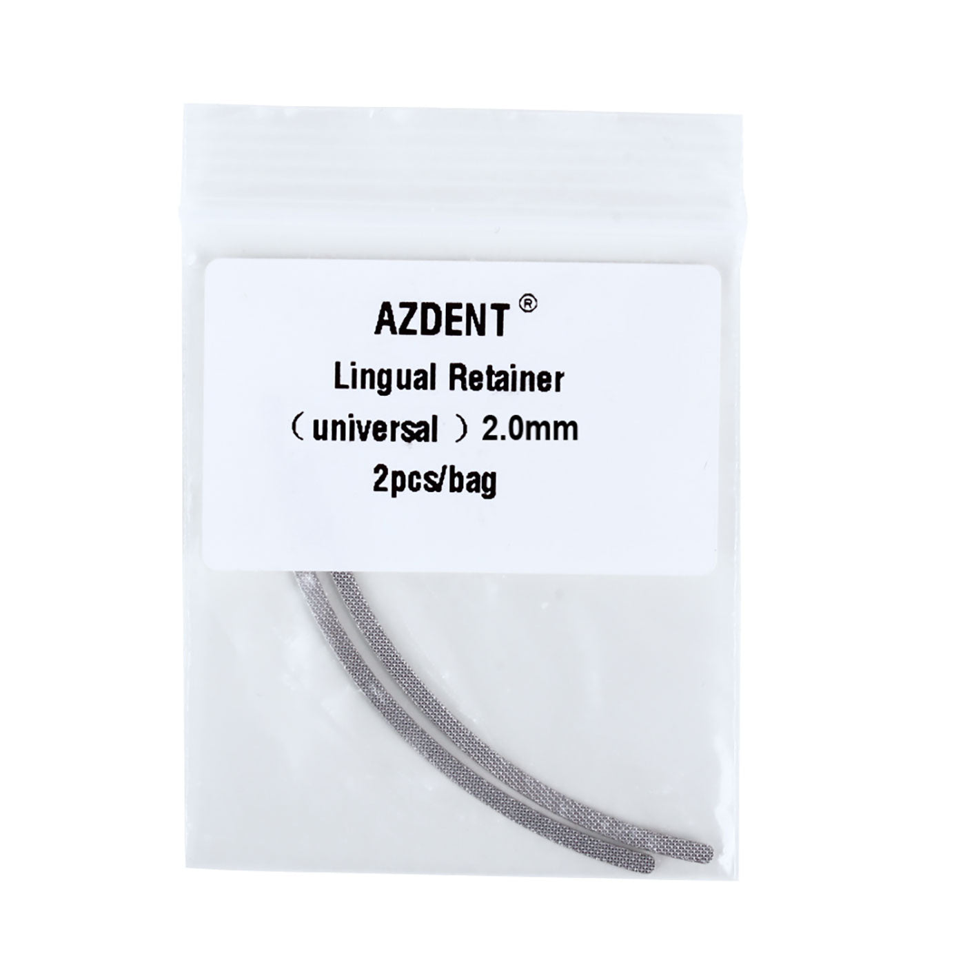 AZDENT Lingual Retainer Mesh Base Universal 2.0mm 2pcs/Bag - azdentall.com AZDENT Lingual Retainer Mesh Base Universal 2.0mm 2pcs/Bag - azdentall.com