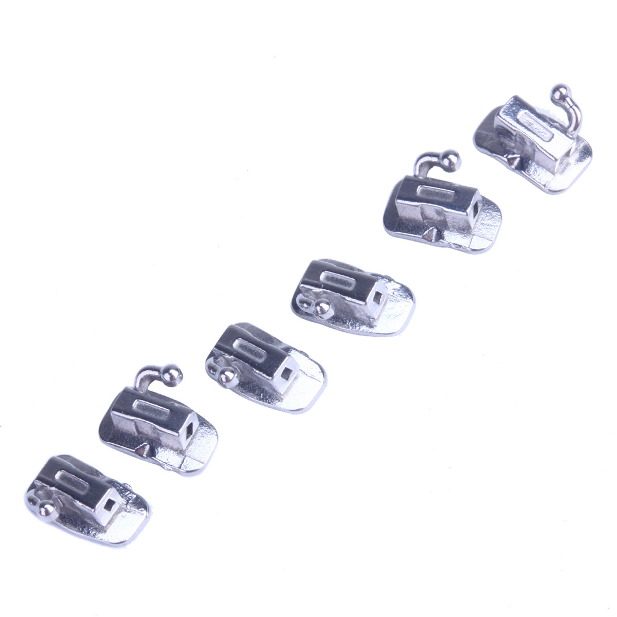 AZDENT Dental Orthodontic Buccal Tube 1st Molar Bondable Monoblock Non-convertible MBT 0.022 20Sets/Box - azdentall.com