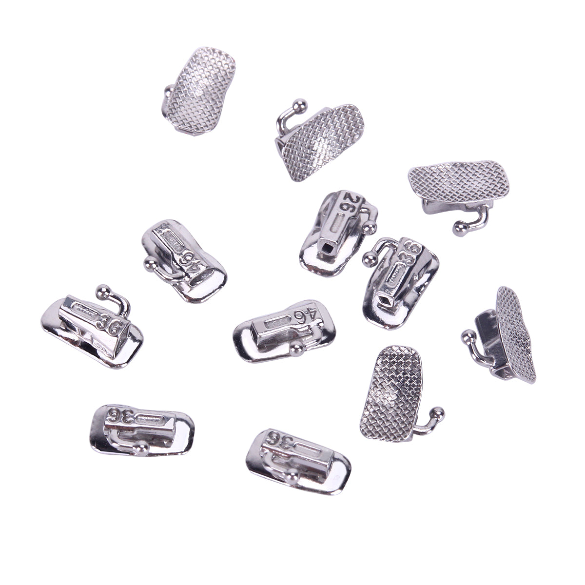 AZDENT Dental Orthodontic Buccal Tube 1st Molar Bondable Split Non-Convertible Roth 0.022 20Sets/Box - azdentall.com