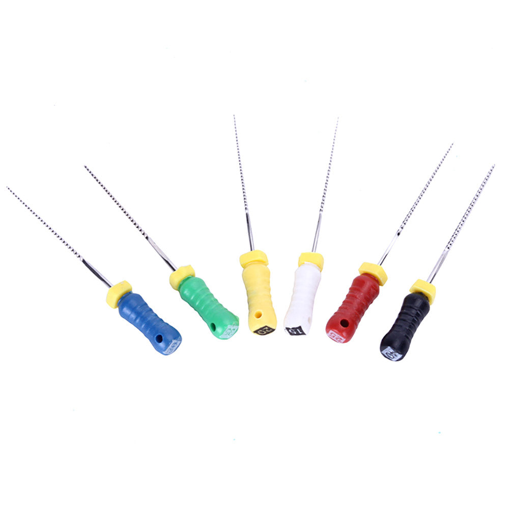 Hand K-Files Stainless Steel 25mm #15-40 Assorted 6/Box Hand K-Files Stainless Steel 25mm #15-40 Assorted 6/Box