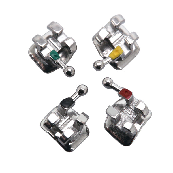 AZDENT Dental Orthodontic Mesh Base Metal Brackets Braces Mini MBT .022 Hooks on 345 400pcs/Box - azdentall.com AZDENT Dental Orthodontic Mesh Base Metal Brackets Braces Mini MBT .022 Hooks on 345 400pcs/Box - azdentall.com