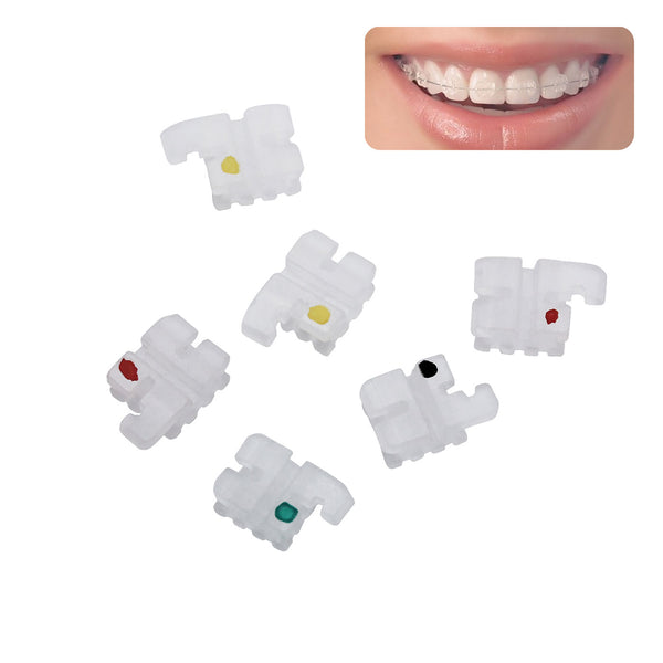 AZDENT Dental Orthodontic Ceramic Brackets Roth/MBT .022 345Hooks 400pcs/Box - azdentall.com AZDENT Dental Orthodontic Ceramic Brackets Roth/MBT .022 345Hooks 400pcs/Box - azdentall.com