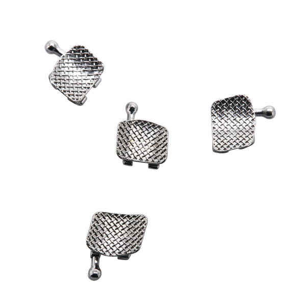 AZDENT Dental Orthodontic Mesh Base Metal Brackets Braces Mini MBT .022 Hooks on 345 400pcs/Box - azdentall.com AZDENT Dental Orthodontic Mesh Base Metal Brackets Braces Mini MBT .022 Hooks on 345 400pcs/Box - azdentall.com