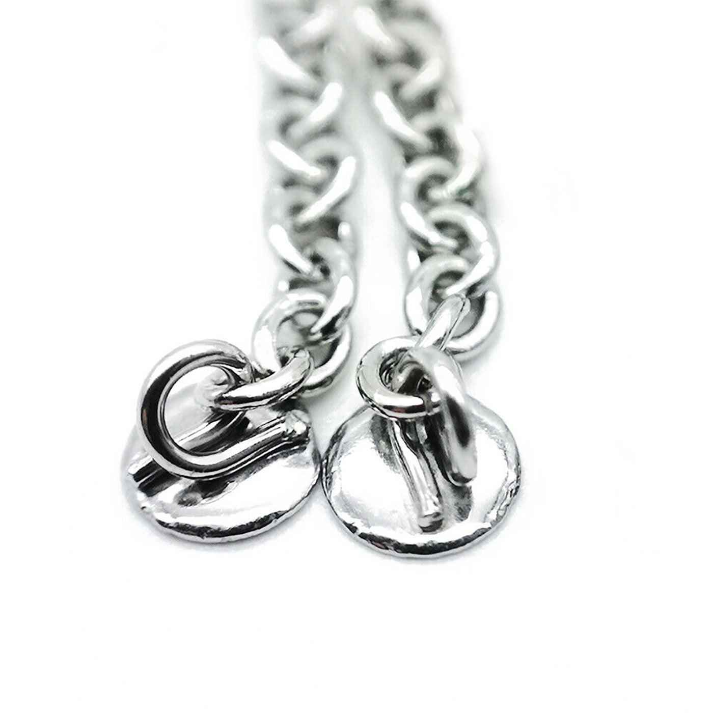 AZDENT Dental Traction Button Chain Silver Round 2pcs/Bag - azdentall.com AZDENT Dental Traction Button Chain Silver Round 2pcs/Bag - azdentall.com