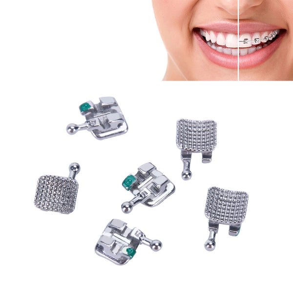 AZDENT Dental Mini Metal Brackets Monoblock Roth .022/.018 Hooks on 345 20 Sets/Box - azdentall.com