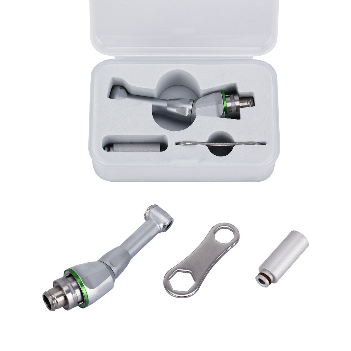 Dental Endo Motor Mini 16:1 Reduction LED Contra Angle + Root Canal Apex Locator