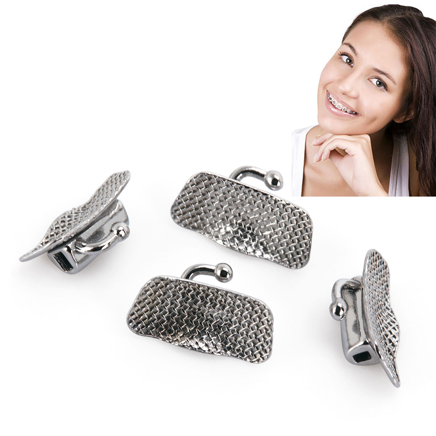 AZDENT Dental Orthodontic Buccal Tube 1st Molar Bondable Non-Convertible Edgewise 0.022 4pcs/Bag - azdentall.com AZDENT Dental Orthodontic Buccal Tube 1st Molar Bondable Non-Convertible Edgewise 0.022 4pcs/Bag - azdentall.com