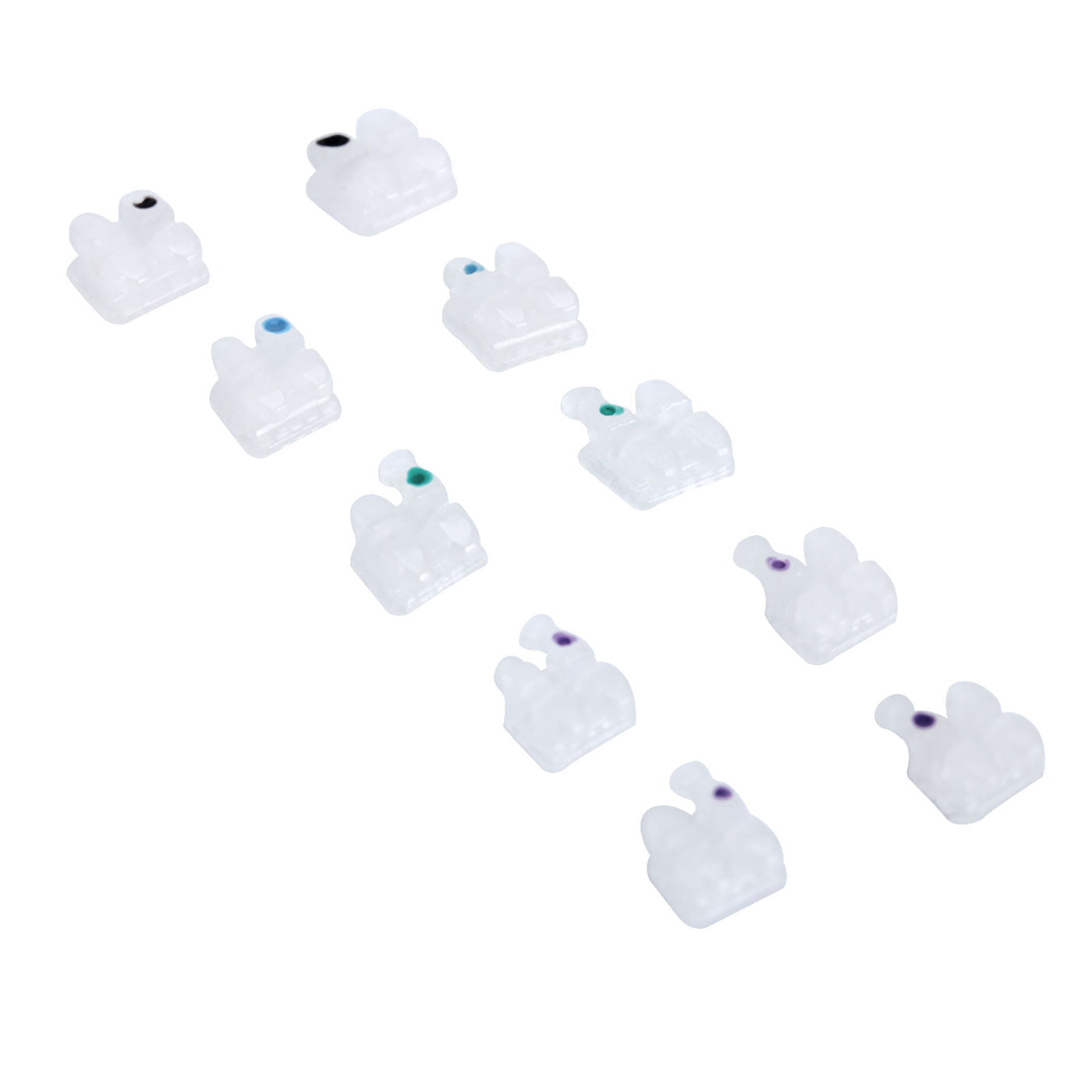 AZDENT Dental Orthodontic Ceramic Brackets Braces Full Size Hooks 345 20pcs/Box - azdentall.com AZDENT Dental Orthodontic Ceramic Brackets Braces Full Size Hooks 345 20pcs/Box - azdentall.com