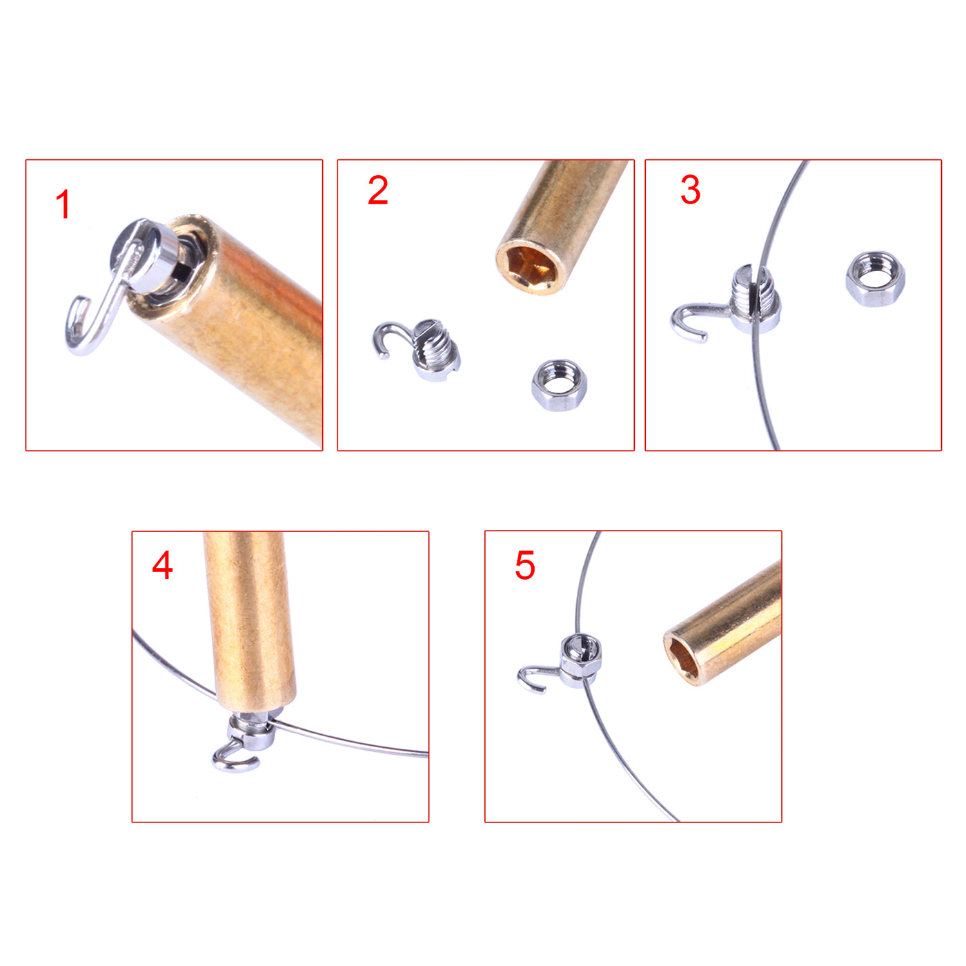 Dental Crimpable Hooks Removable Stop Locks Right& Left with Tool