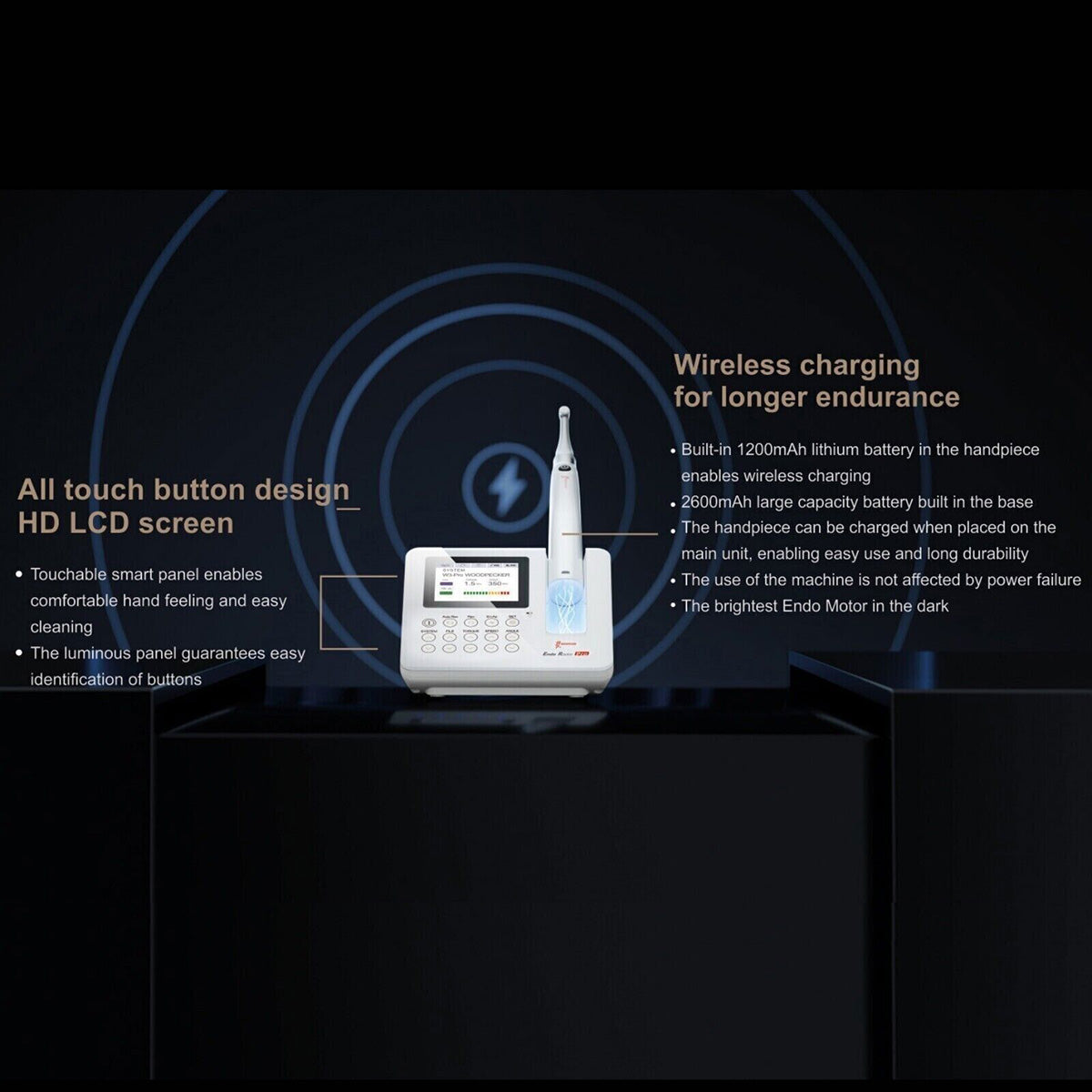 Woodpecker Endo Radar Pro Brushless 6:1 Speed Ratio 360° Rotatable Handpiece-azdentall.com