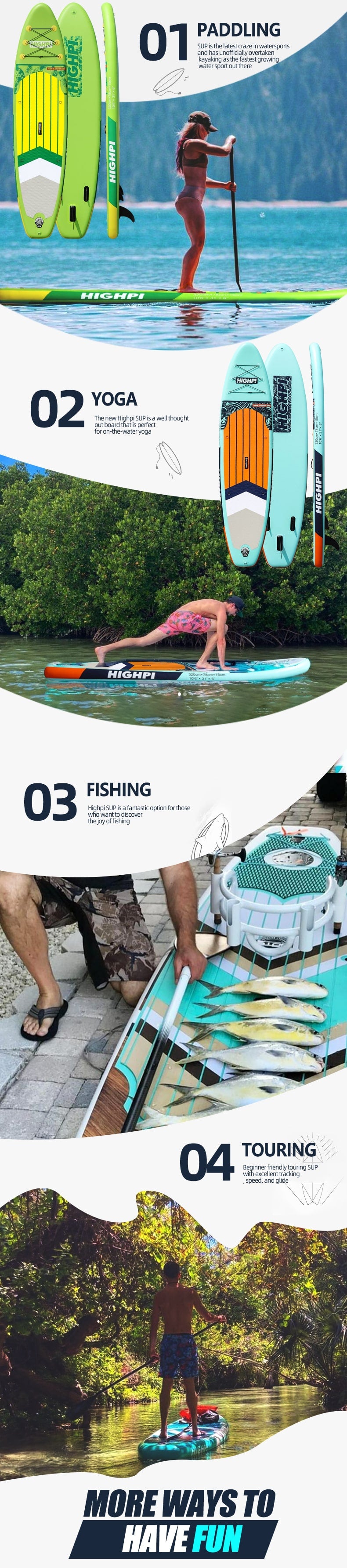California Breeze 11' Inflatable Stand Up Paddle Board Package By Highpi SUP